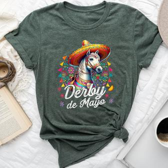 Derby De Mayo For Horse Racing Mexican Bella Canvas T-shirt - Seseable