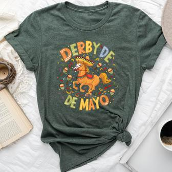 Derby De Mayo Derby Party Horse Racing Bella Canvas T-shirt - Monsterry UK
