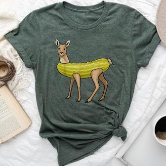 A Dill Doe Pickle Deer Love Foodie Bella Canvas T-shirt - Thegiftio UK