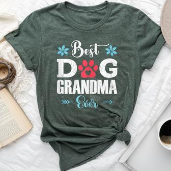 Dog Lover Best Dog Grandma Ever Dogs Owner Pet Animals Bella Canvas T-shirt | Mazezy