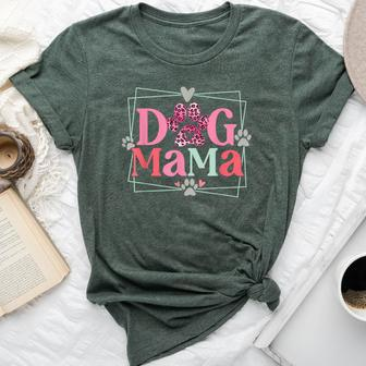 Dog Mama Dog And Cat Mom Furmama Women Bella Canvas T-shirt | Mazezy