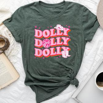 Dolly Western First Name Cowgirl Style Girl Women Bella Canvas T-shirt - Seseable