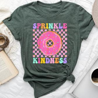 Donut Sprinkle Kindness Girls Doughnut Lover Bella Canvas T-shirt - Thegiftio UK