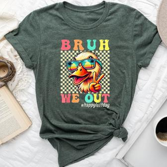 Duck Bruh We Out Happy Last Day Of School Teacher Boy Girl Bella Canvas T-shirt - Seseable