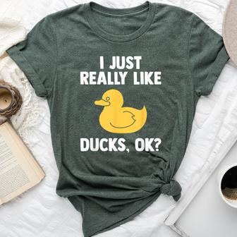 Duck For Quack Quakin Youth Rubber Ducky Bella Canvas T-shirt - Monsterry UK