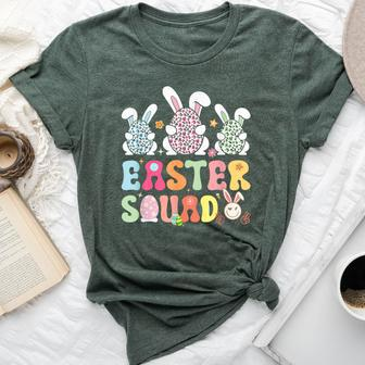 Easter Squad Bunny Rabbit Egg Groovy Cousin Crew Easter Day Bella Canvas T-shirt - Seseable