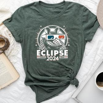 Eclipse 2024 Totally Texas Armadillo Eclipse Bella Canvas T-shirt | Mazezy UK