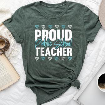 Education Proud Public School Teacher Job Profession Bella Canvas T-shirt - Monsterry UK