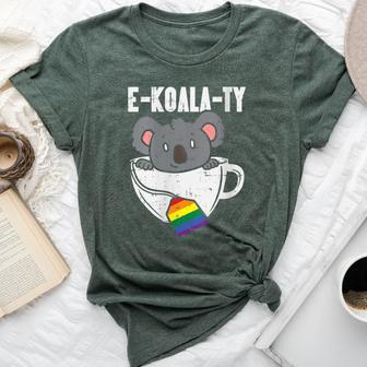 Ekoalaty Rainbow Tea Gay Pride Equality Lgbt Animal Bella Canvas T-shirt - Monsterry AU