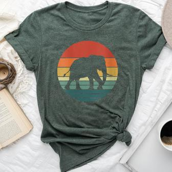 Elephant Retro Vintage Animal Lover Bella Canvas T-shirt - Monsterry AU