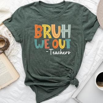 End Of School Year Teacher Summer Bruh We Out Teachers Bella Canvas T-shirt | Mazezy