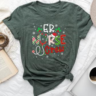 Er Christmas Nurse Crew Nursing Christmas Pattern Bella Canvas T-shirt - Monsterry DE