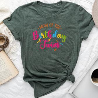 Family With Twins For Mom Of The Birthday Twins Bella Canvas T-shirt - Thegiftio