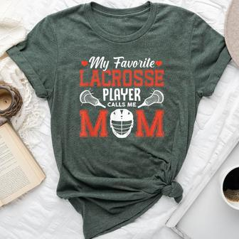 My Favorite Lacrosse Player Call Me Mom Mother's Day Bella Canvas T-shirt | Mazezy AU