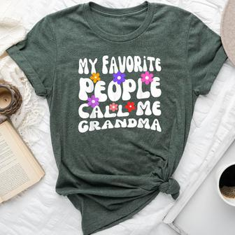 My Favorite People Call Me Grandma Mother's Day Bella Canvas T-shirt - Monsterry