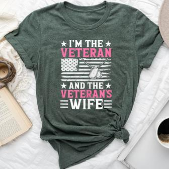 Female Veteran And Veteran's Wife Veteran Mom Bella Canvas T-shirt - Monsterry
