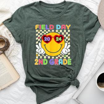 Field Day 2Nd Grade Groovy Fun Day Sunglasses Field Trip Bella Canvas T-shirt - Monsterry CA