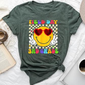 Field Day 3Rd Grade Groovy Field Day Sunglasses Field Trip Bella Canvas T-shirt - Monsterry UK