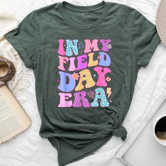 In My Field Day Era Fun Day Teacher Student Groovy Bella Canvas T-shirt - Monsterry