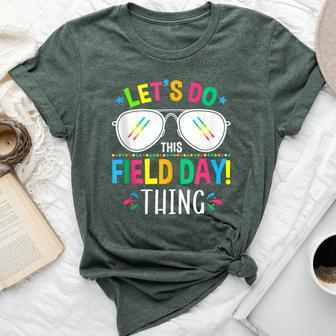 Lets Do This Field Day Thing Quotes Sunglasses Girls Boys Bella Canvas T-shirt - Monsterry CA