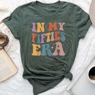 In My Fifties Era Groovy In My 50'S Fifties Birthday Party Bella Canvas T-shirt - Thegiftio UK