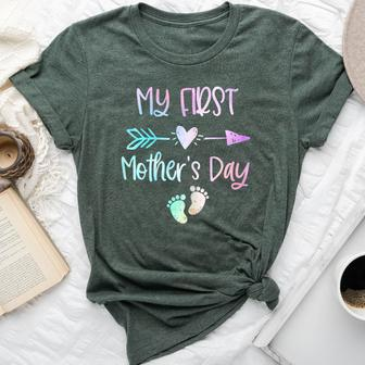 My First Mother's Day For New Mom Mother Pregnancy Tie Dye Bella Canvas T-shirt - Thegiftio UK