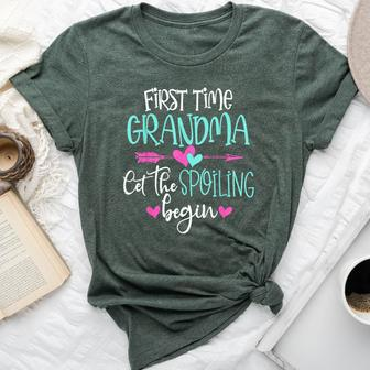 First Time Grandma Let The Spoiling Begin New Bella Canvas T-shirt - Monsterry AU