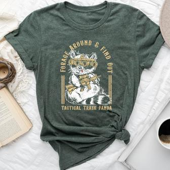 Forage Around & Find Out Tactical Trash Panda Bella Canvas T-shirt - Seseable