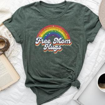 Free Mom Hugs Rainbow Bisexual Lesbian Lgbt Flag Pride Month Bella Canvas T-shirt - Seseable