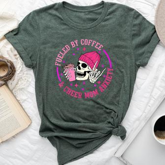 Fueled By Coffee & Cheer Mom Anxiety Bella Canvas T-shirt - Thegiftio UK