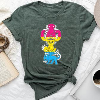 Axolotl Pansexual Lgbt-Q Gay Pride Women Bella Canvas T-shirt - Monsterry