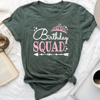Birthday Squad Party Bday Queen Cute Girls Bella Canvas T-shirt - Seseable