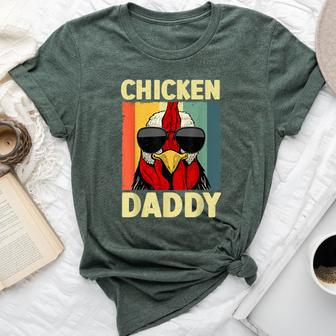 Chicken Daddy For Dad Farmer Chicken Lover Bella Canvas T-shirt - Thegiftio UK