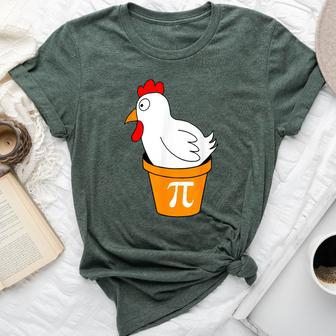 Chicken Pot Pi Day Pie Math Lover Teacher Geek Bella Canvas T-shirt - Monsterry DE