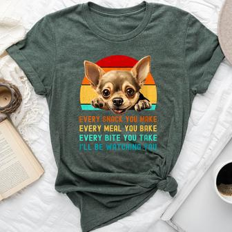 Chihuahua Dog Mom Dad Mama Present Every Snack U Make Bella Canvas T-shirt | Mazezy