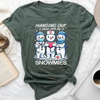 Christmas Nurse Hanging Out Chillin' With My Snowmies Bella Canvas T-shirt - Seseable
