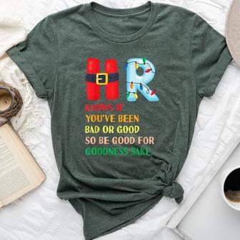 Christmas Party Hr Knows If You've Been Bad Or Good Bella Canvas T-shirt | Mazezy