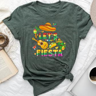 Cinco De Mayo Mexican Guitar Cactus Let's Fiesta Bella Canvas T-shirt | Mazezy AU
