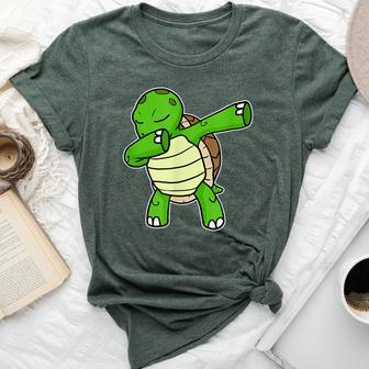 Dabbing Turtle Dab Dance Cool Sea Turtle Lover Bella Canvas T-shirt - Monsterry