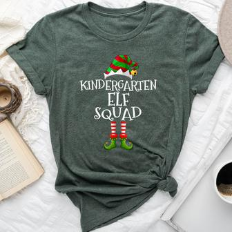 Elf Squad Kindergarten Teacher Christmas Students Bella Canvas T-shirt - Thegiftio UK