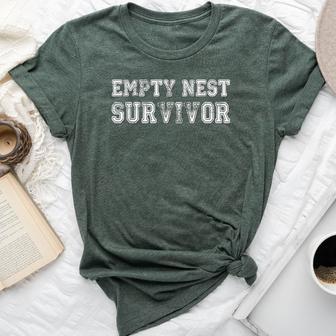 Empty Nest Survivor Mom Dad Son Daughter Parents Bella Canvas T-shirt - Monsterry AU