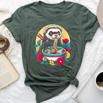 Ferret Lover Weasel Mammal Wildlife Animal Bella Canvas T-shirt - Monsterry UK