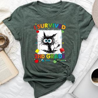 Last Day Of Second 2Nd Grade I Survived 2Nd Grade Bella Canvas T-shirt - Monsterry CA