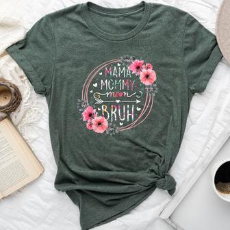 Mama Mommy Mom Bruh Flowers Grandma Bella Canvas T-shirt - Monsterry DE