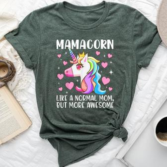 Mamacorn Unicorn Costume Mom Mother's Day Family Bella Canvas T-shirt | Mazezy AU