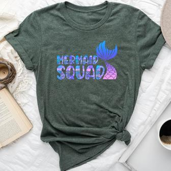 Mermaid Squad Birthday Squad Party N Girl Matching Bella Canvas T-shirt - Monsterry DE