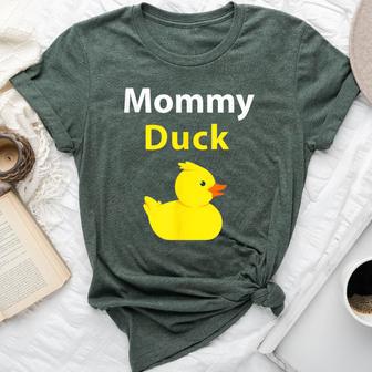 Mommy Duck Rubber Duck Mom Bella Canvas T-shirt - Monsterry AU