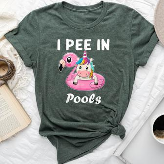 I Pee In Pools Sarcastic Sayings Bella Canvas T-shirt - Monsterry UK
