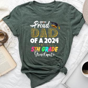 Proud Dad Of A Class Of 2024 5Th Grade Graduate Bella Canvas T-shirt - Monsterry CA