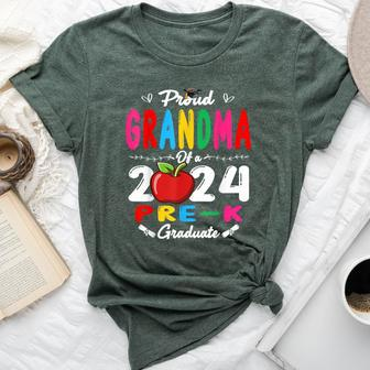 Proud Grandma Of A Class Of 2024 Pre-K Graduate Bella Canvas T-shirt - Monsterry